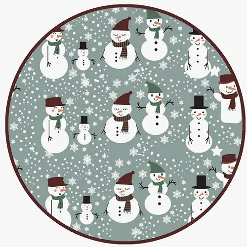 Snowman Bamboo Pajamas, Footed Option