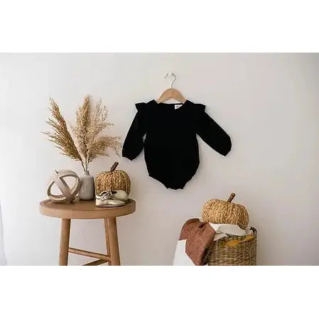 Linen Flutter Sleeve Romper