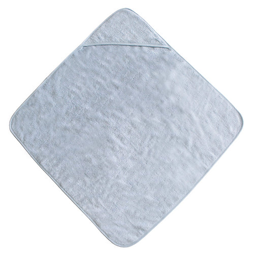 Organic Cotton Hooded Towel- Baby Blue