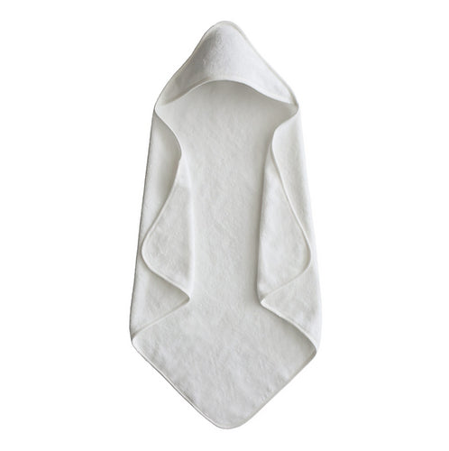 Organic Cotton Baby Hooded Towel- Pearl