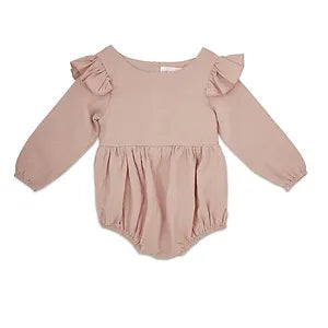 Linen Flutter Sleeve Romper