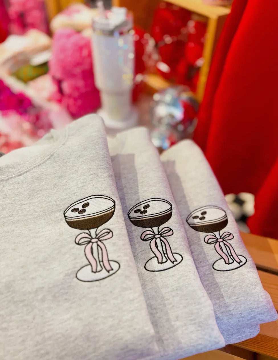Espresso Martini Embroidered Sweatshirt