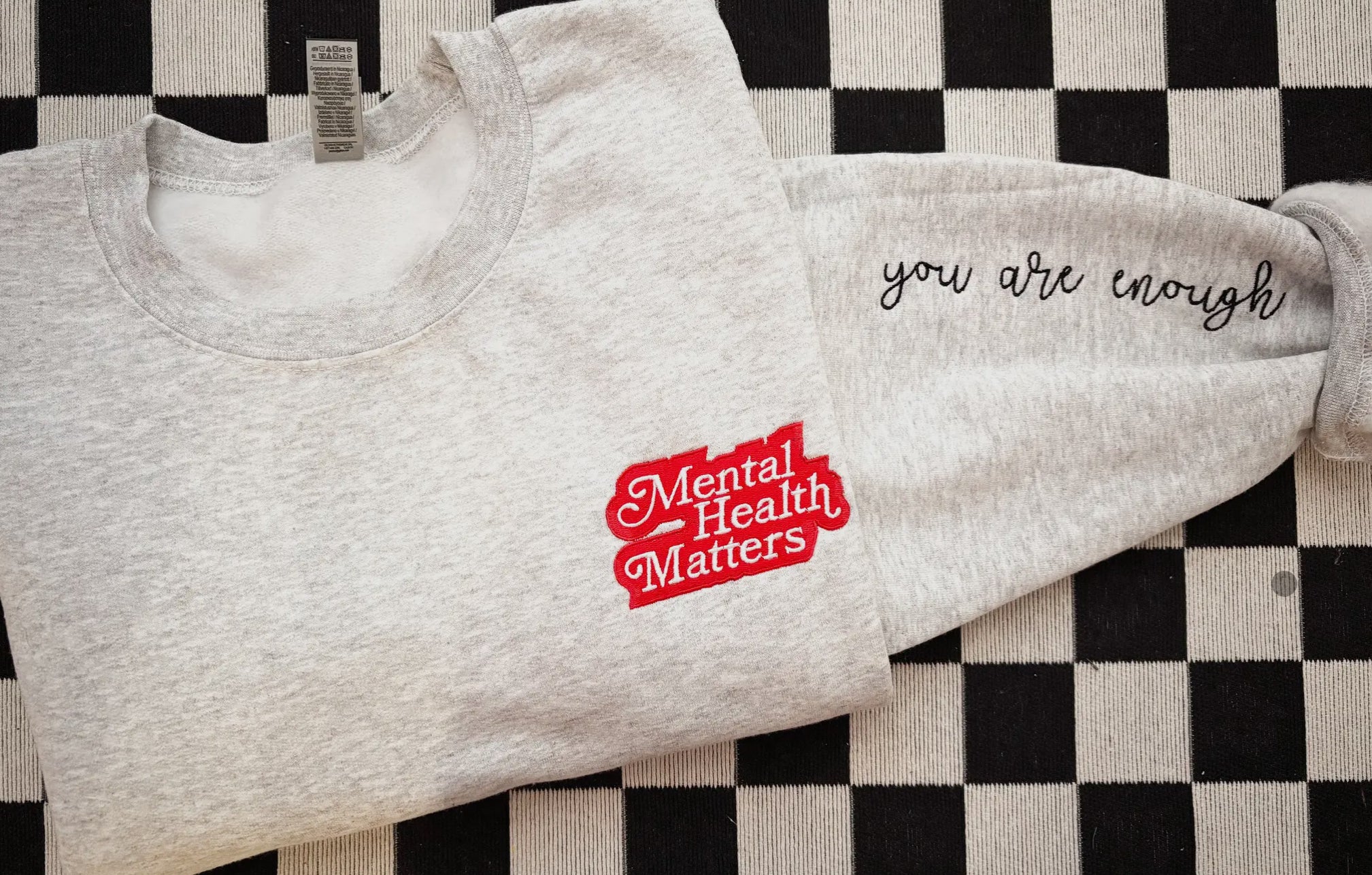 Mental Health Matters Embroidered Sweatshirt