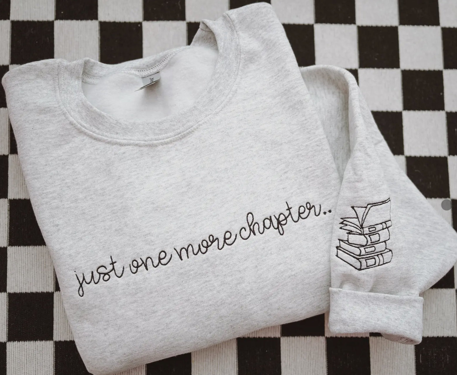 One More Chapter Embroidered Sweatshirt