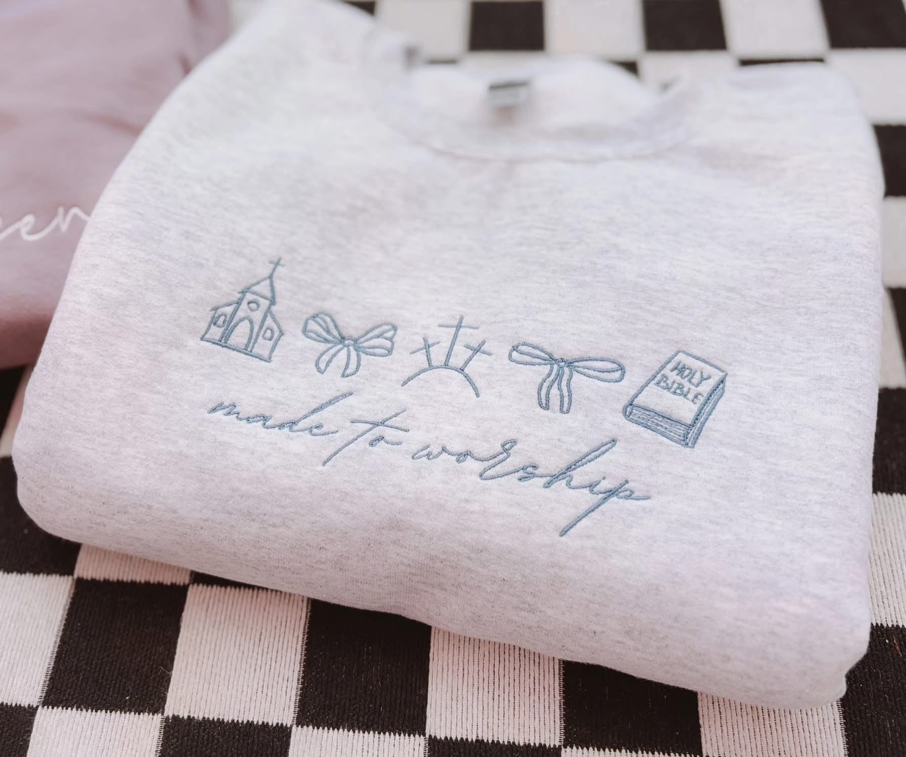 Made To Worship Embroidered Sweatshirt