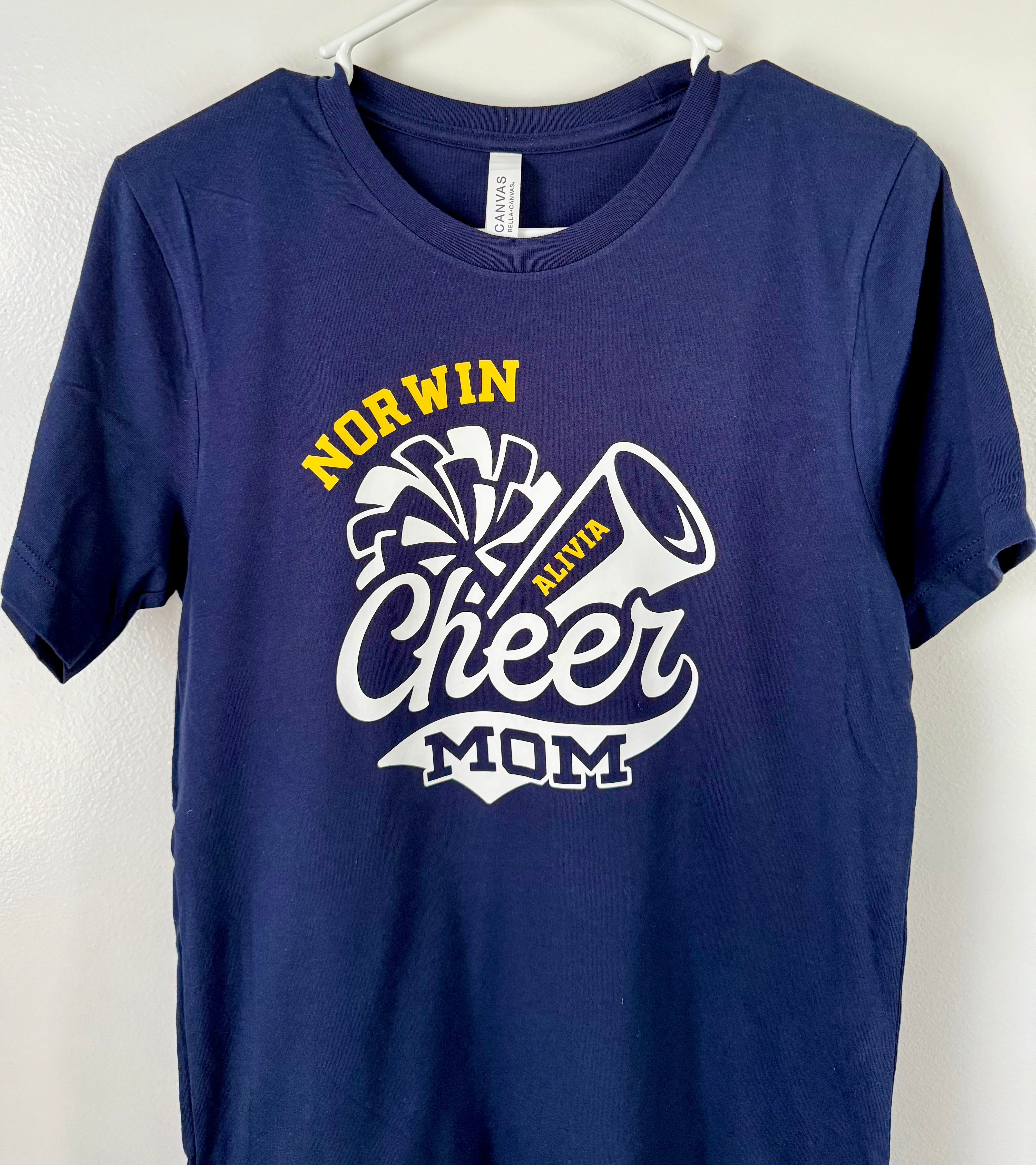 Personalized Cheer Mom T-Shirt