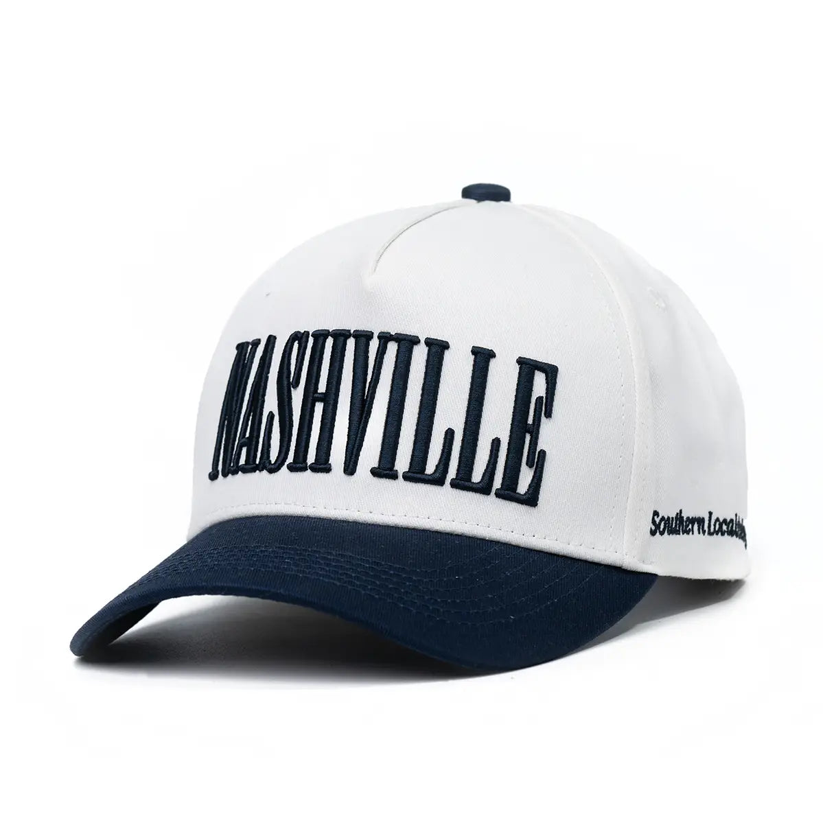 Navy Nashville Bubble Embroidery Trucker Hat