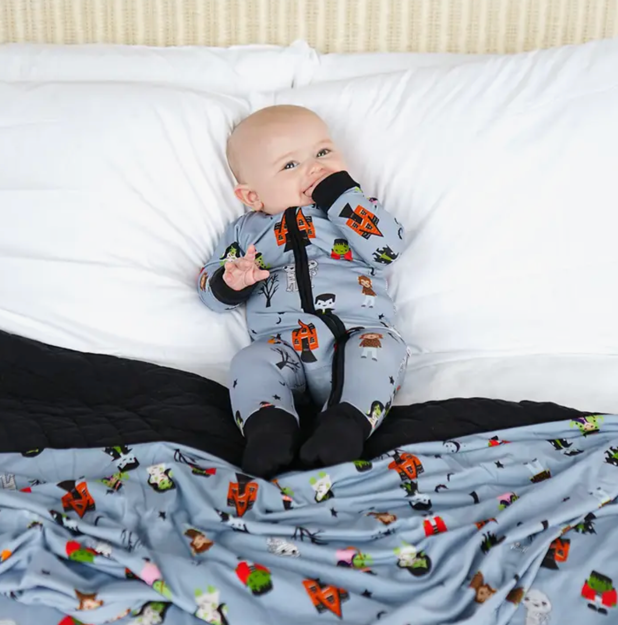 Monster Party Halloween Bamboo Pajamas