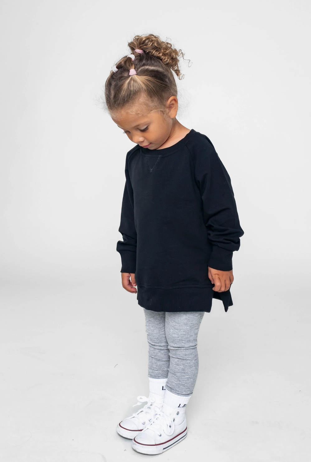 Little Bipsy- Pocket Pullover, Black