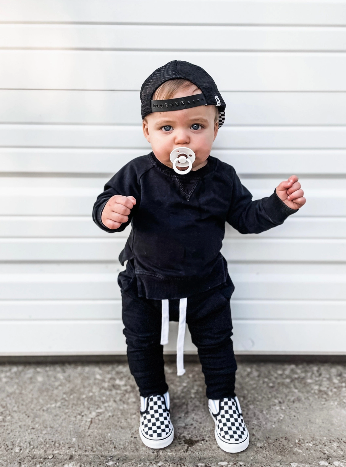 Little Bipsy- Pocket Pullover, Black