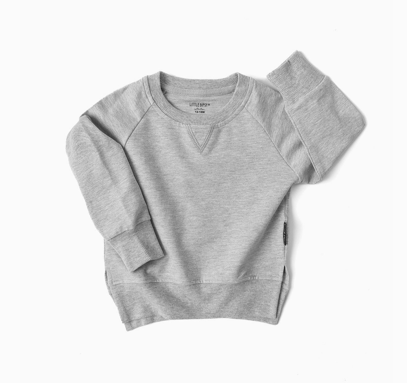 Little Bipsy- Pocket Pullover, Grey