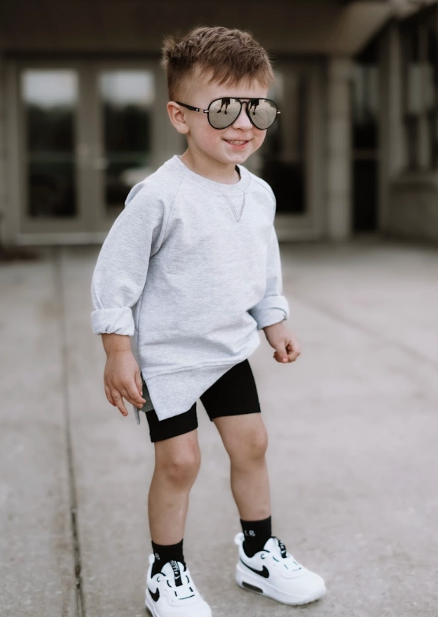 Little Bipsy- Pocket Pullover, Grey