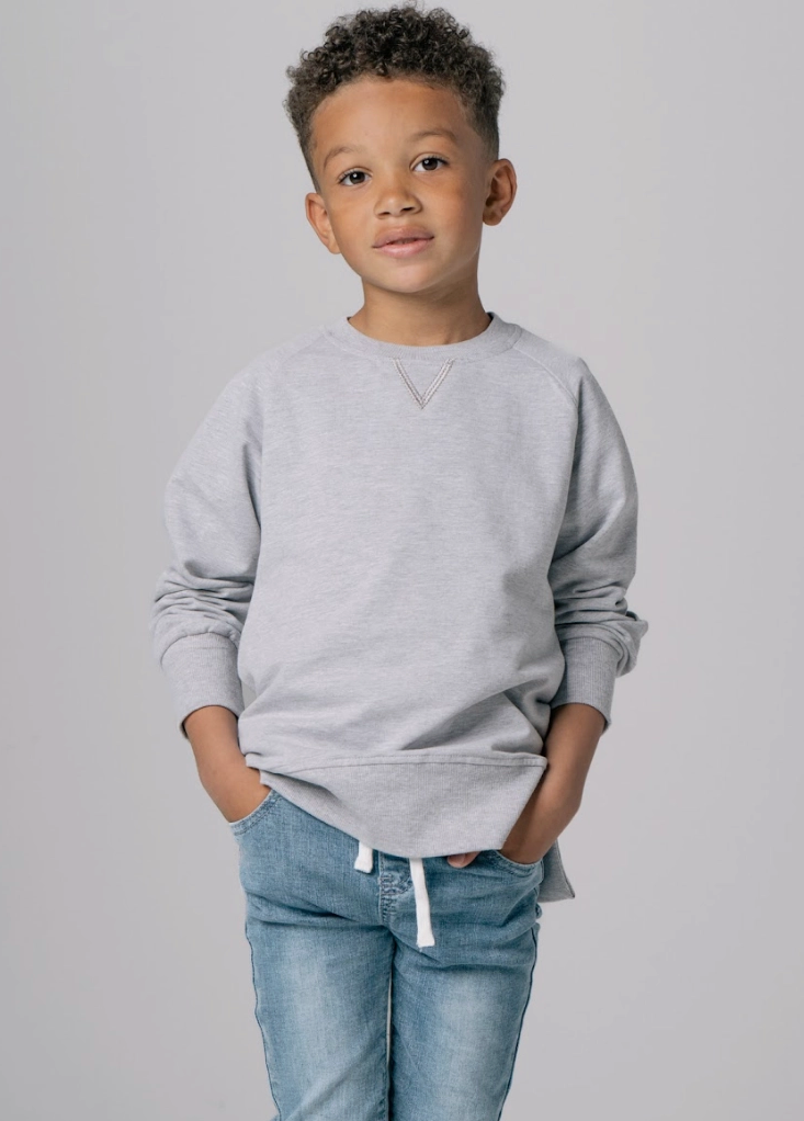 Little Bipsy- Pocket Pullover, Grey