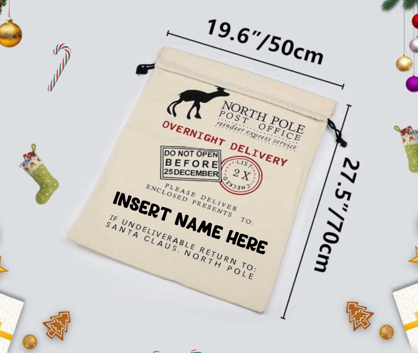 Personalized Santa Sacks