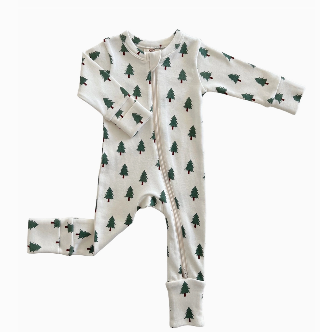 Trees / Organic 2-Way Zip Romper