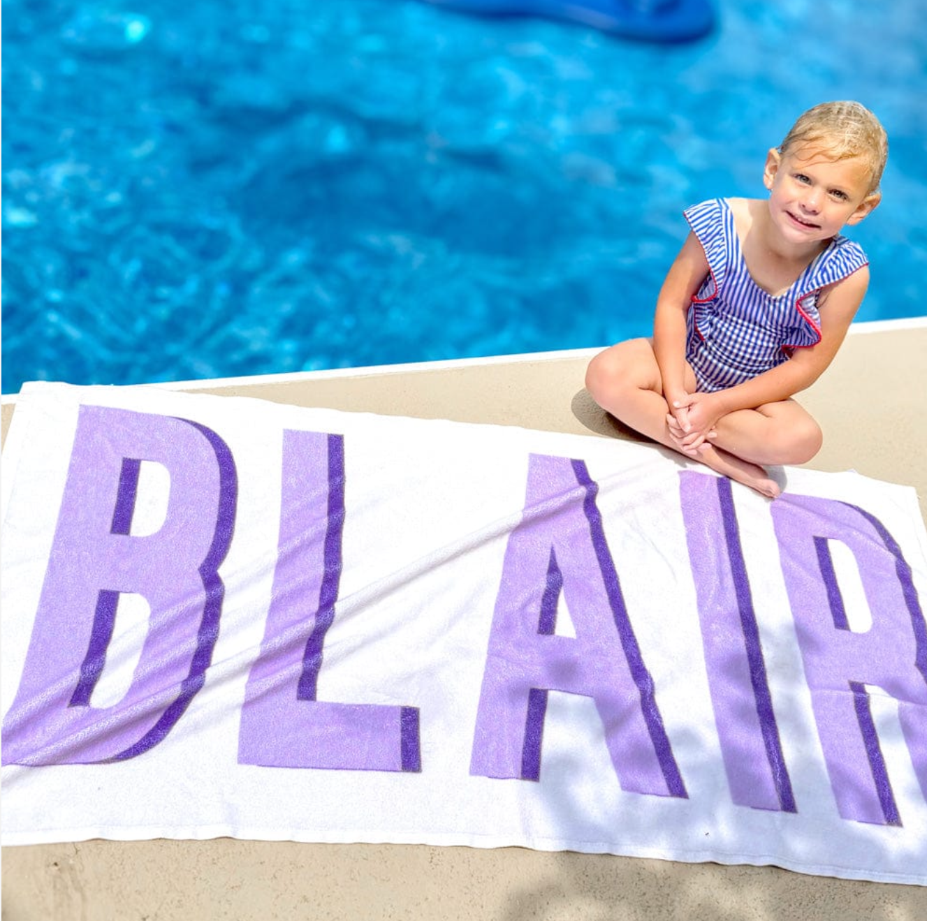 Personalized Shadow Block Beach Towels
