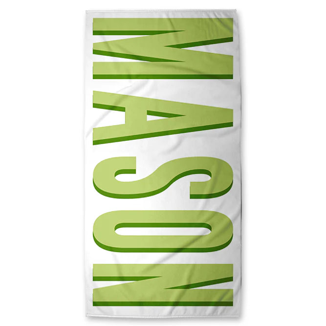 Personalized Shadow Block Beach Towels