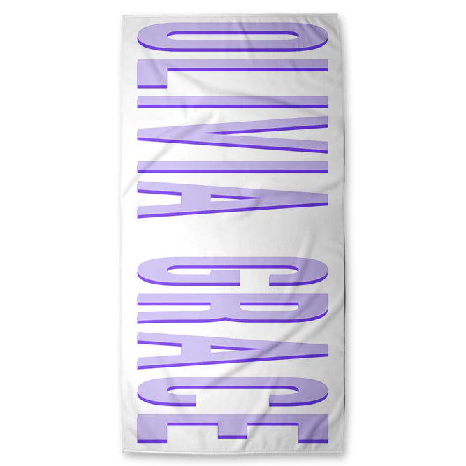 Personalized Shadow Block Beach Towels