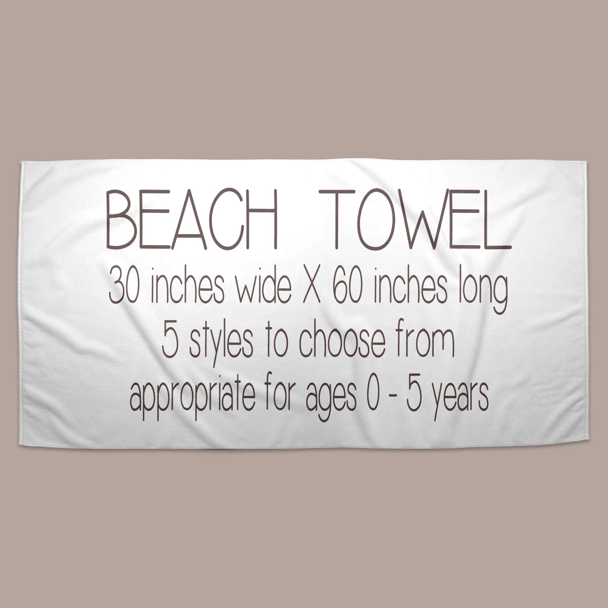 Personalized Shadow Block Beach Towels