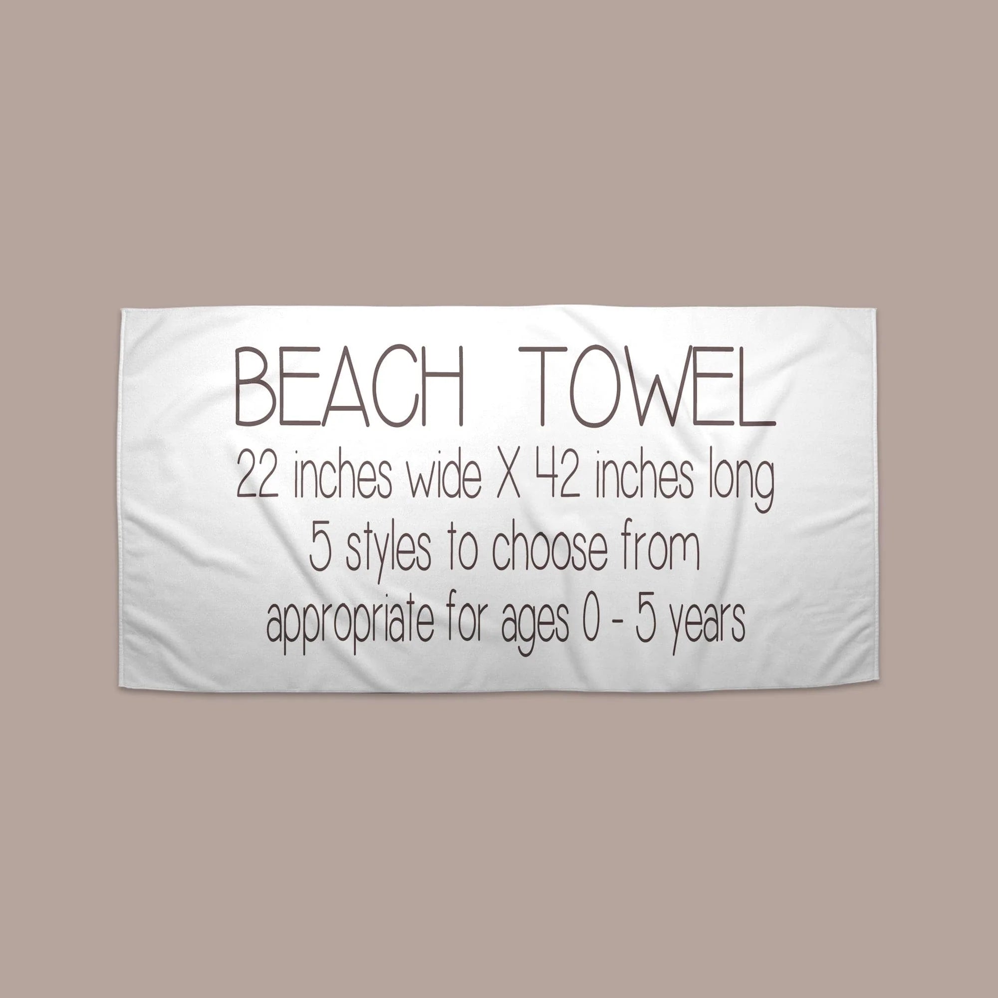 Personalized Shadow Block Beach Towels