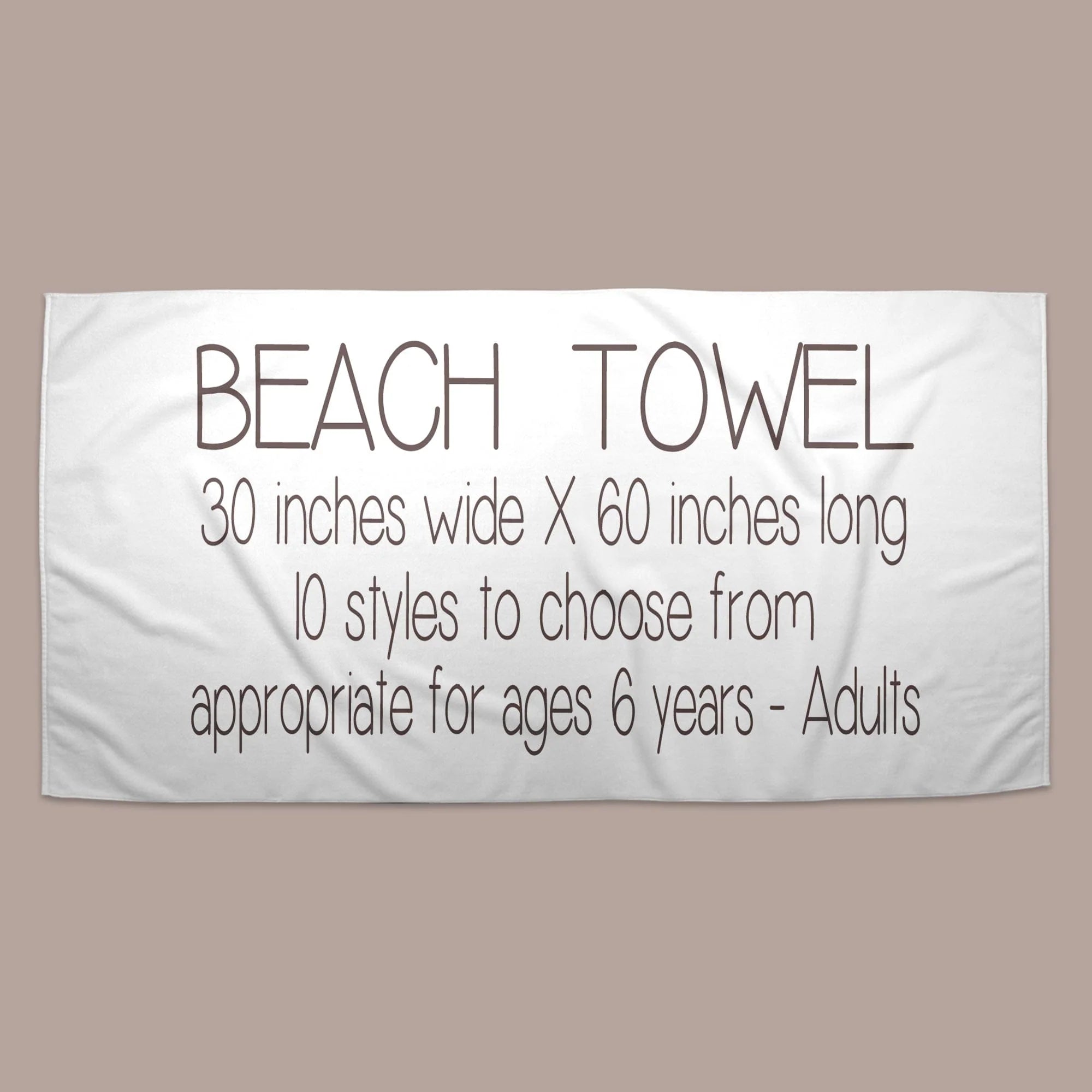 Personalized Mrs. Beach Towel / Bride Towel / Teacher Gift