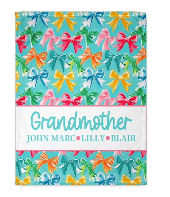 Bow Family Blanket