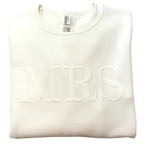 White MRS. Puff Sweatshirt