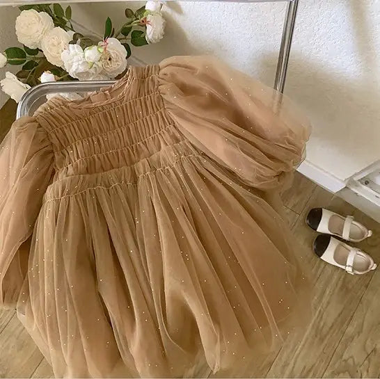 Golden Champagne Tutu Dress