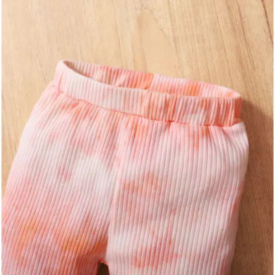 Pink Henley Ribbed 2pc Set