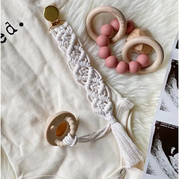 Macrame Pacifier Clip