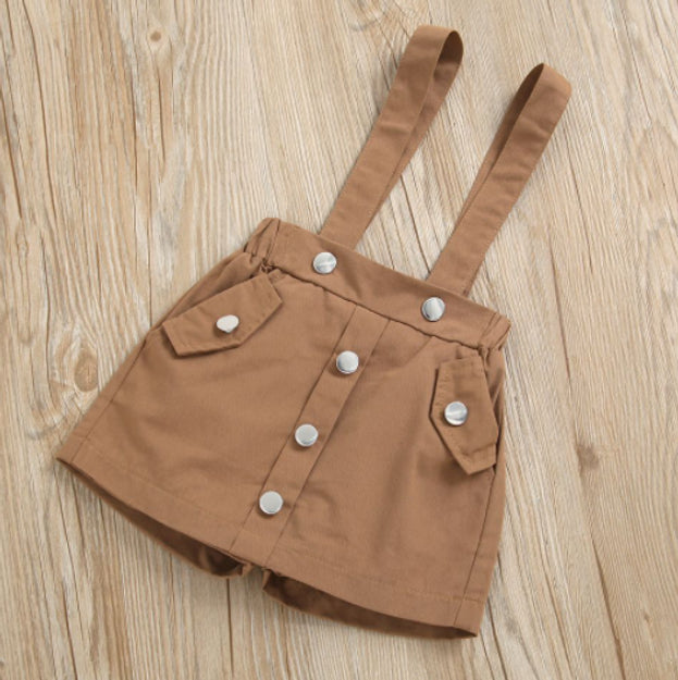 2pc Top & Overalls Set