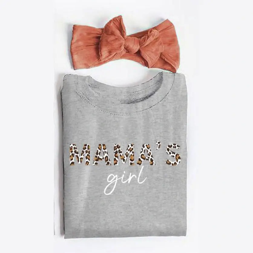 Mama's Girl Grey Short Sleeve Tee