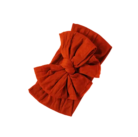 Orange Bow Headband