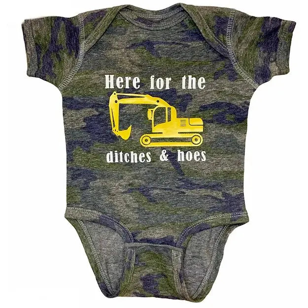 Ditches & Hoes Construction Onesie/T-Shirt