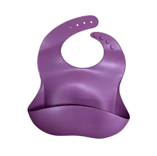 Purple Silicon Bib
