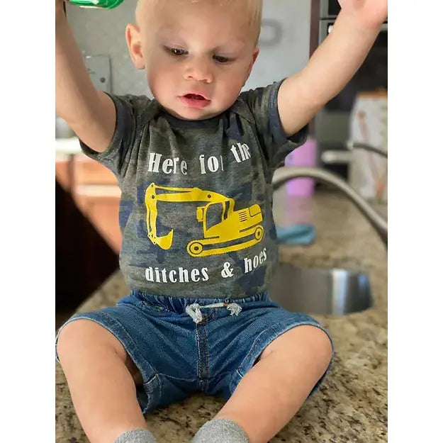Ditches & Hoes Construction Onesie/T-Shirt