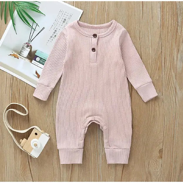 Pink Ribbed Bodysuit