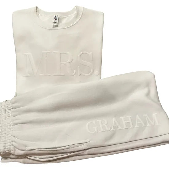 White MRS. Puff Sweatshirt