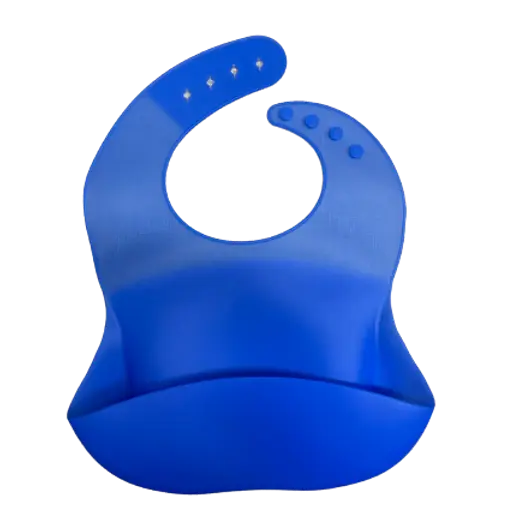 Electric Blue Silicon Bib