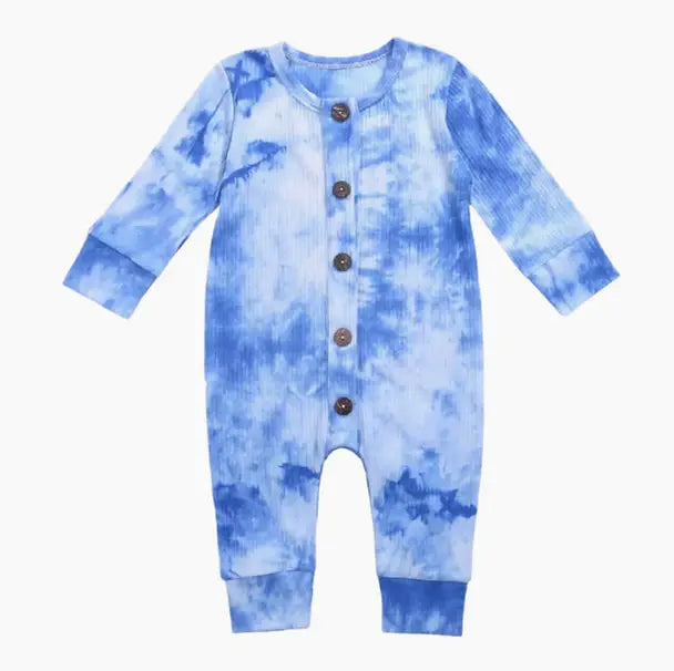 Blue Kimmie Tie-Dye Bodysuit
