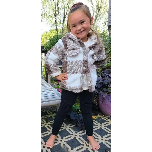 Plaid Sherpa Coat