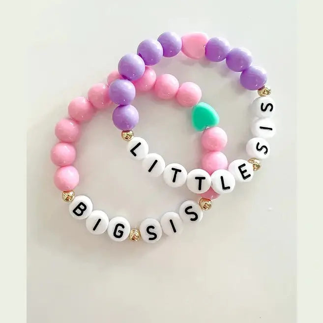 Big + Little Sis Bracelet Set- XO, Bria