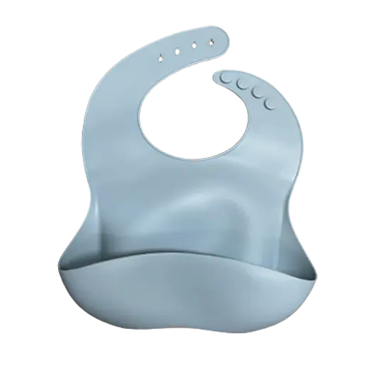 Blue Silicon Bib