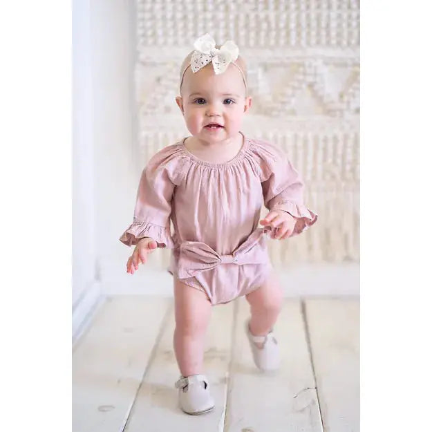 Blush Bow Romper