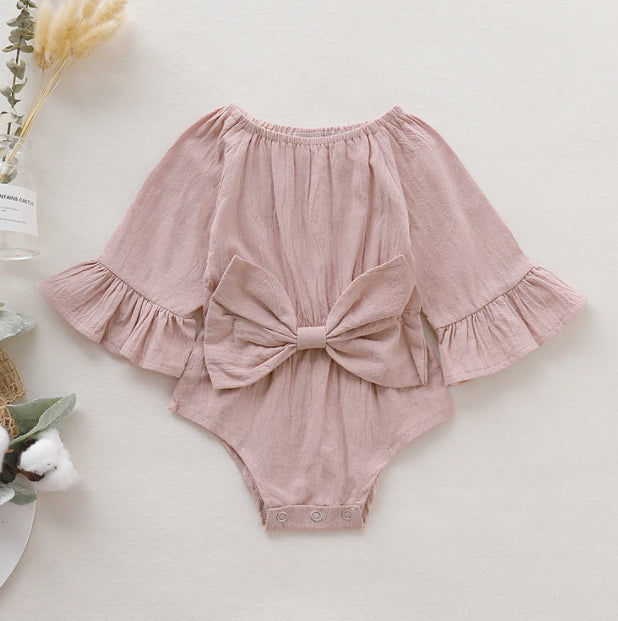 Blush Bow Romper