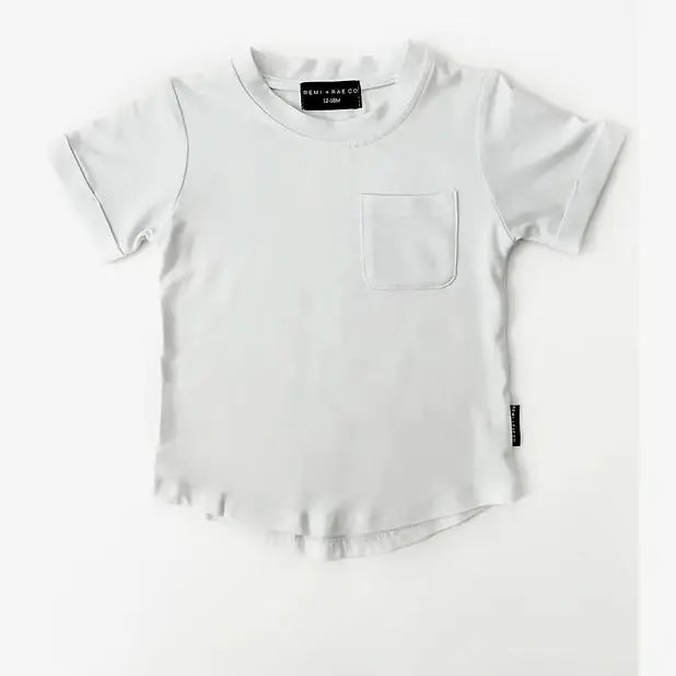 Bamboo Pocket Tee - White