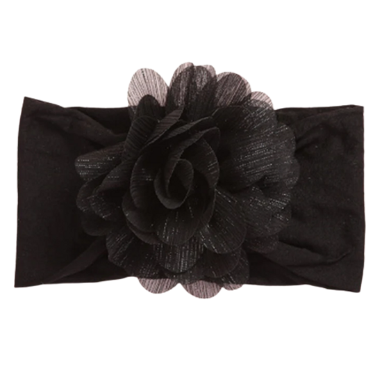 Black Flower Headband