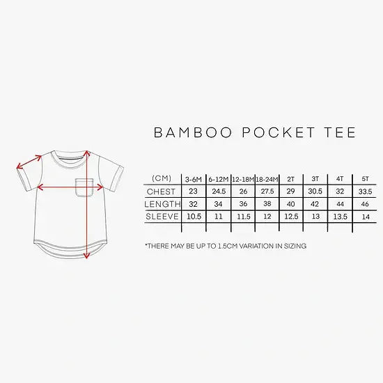Bamboo Pocket Tee - White