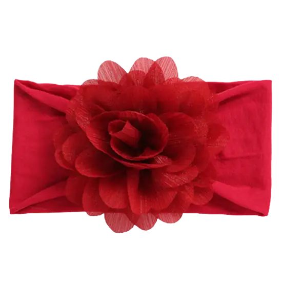 Rosy Flower Headband
