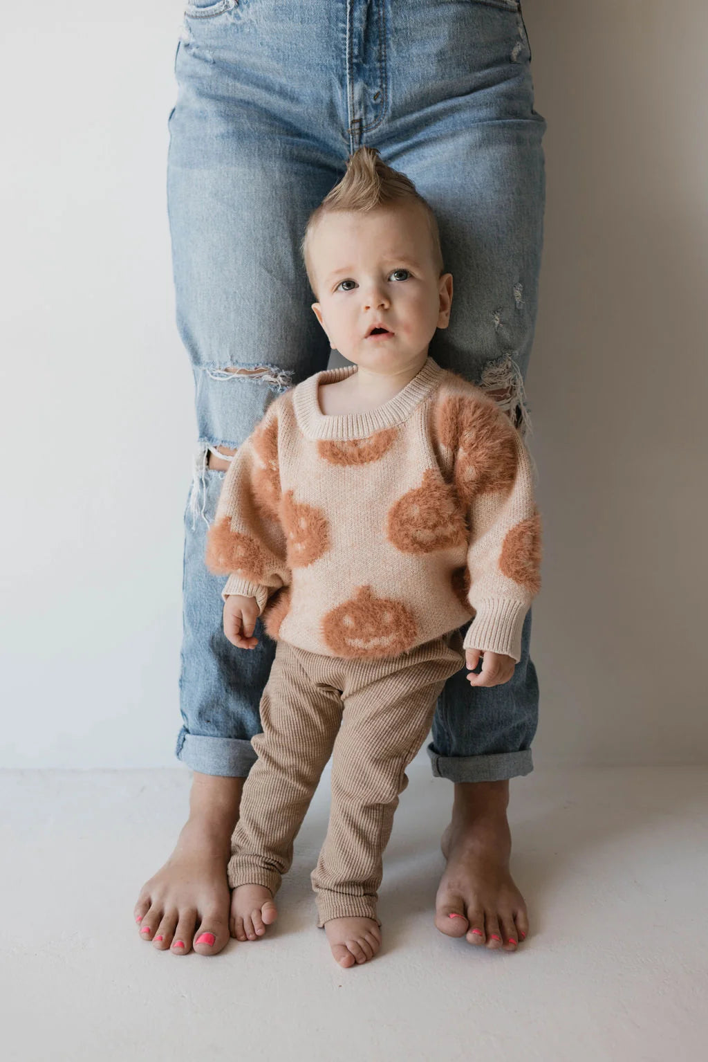 Cozy Pumpkin Sweater, Orange